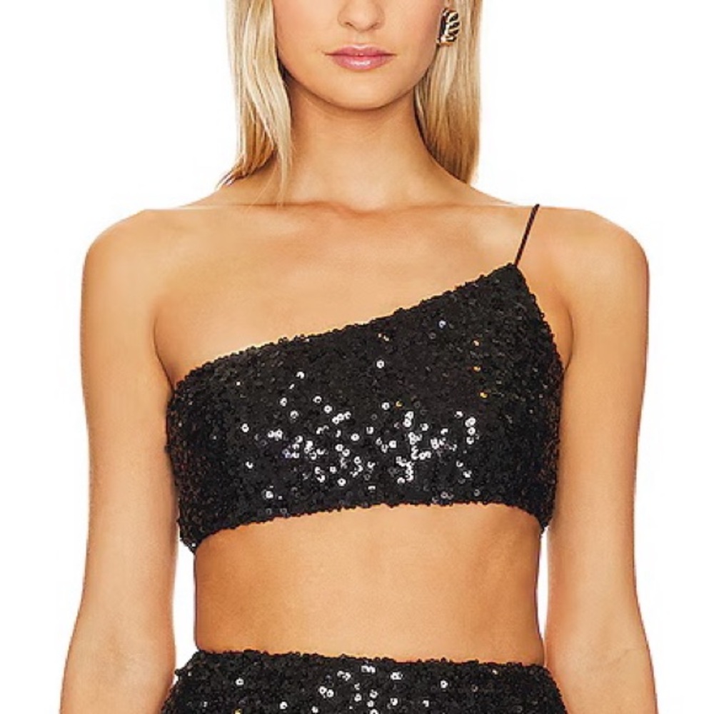 Nookie Smoke Show Crop Top in Black Size XS